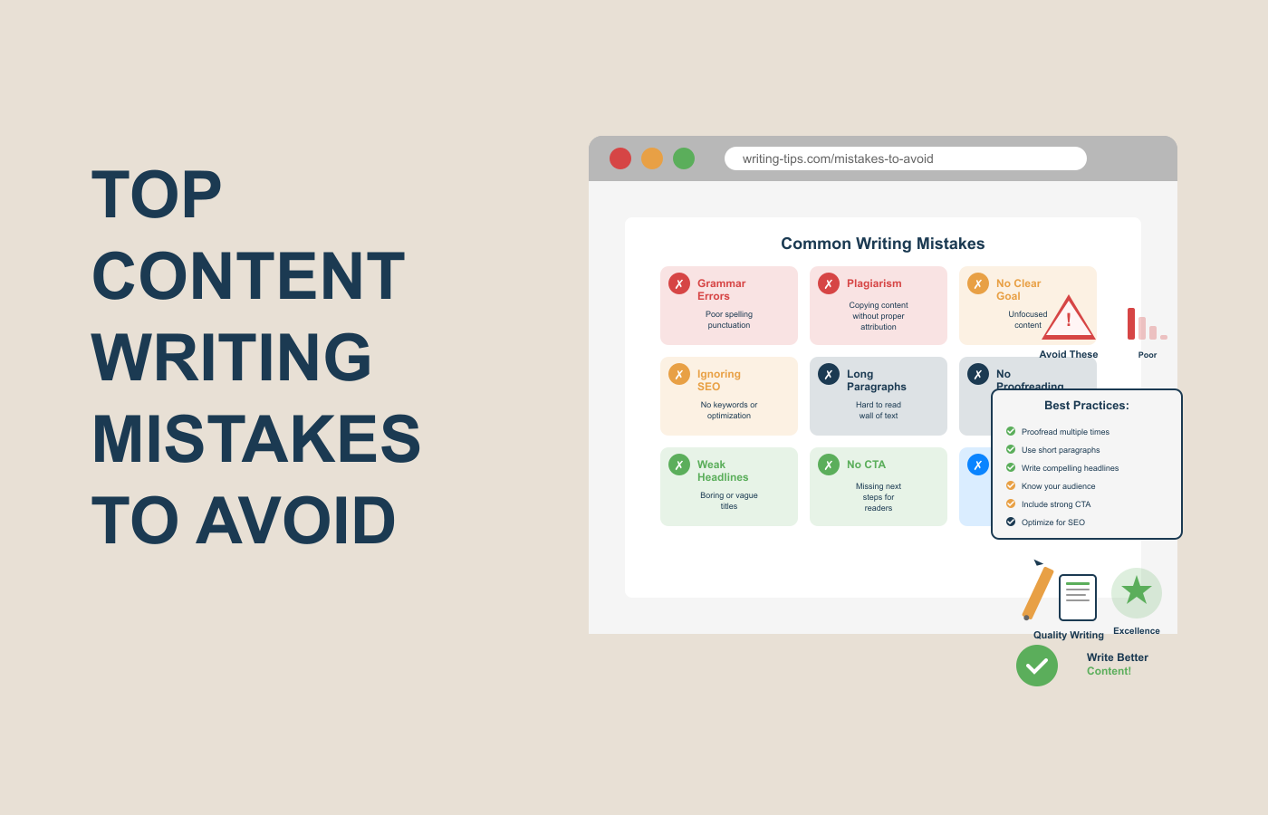 Top Content Writing Mistakes to Avoid